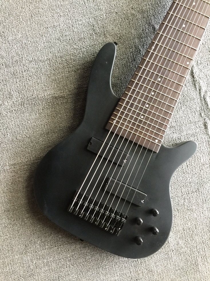 

New 10 string Bass Neck Thru Body, 24 Frets, Maple Body China Electric Guitar Bass
