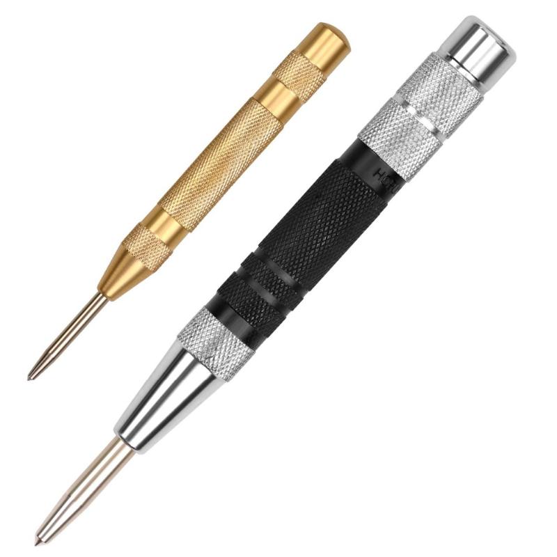 

SEDY Super Strong Automatic Centre Punch and General Automatic Center Punch Adjustable Spring Loaded Metal Drill Tool 2pcs