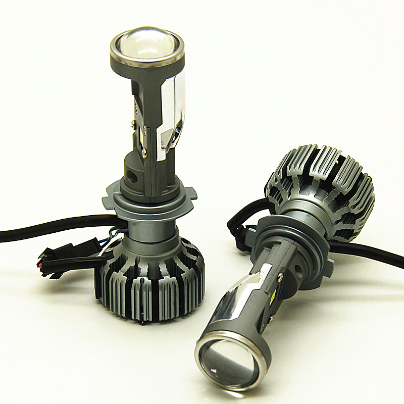 

car led H7 mini Projector Lens Motorcycle High Low Beam LED Conversion Kit Lamp Cut line Headlight