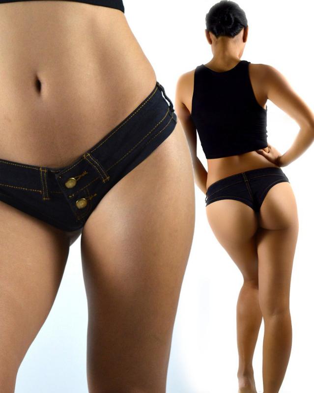 

Women' Sexy Denim Ultra Shorts Beach Casual Shorts Cute Booty Bikini Denim Short Feminine Bar Club DJ dance, Nzk016-blue