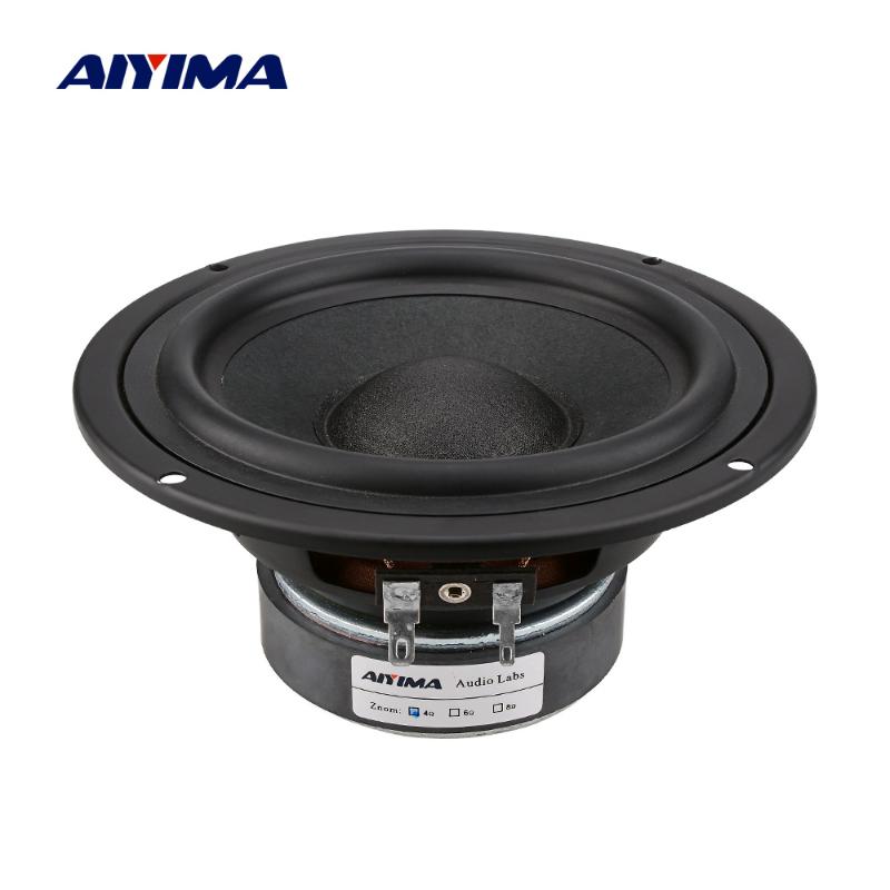 

AIYIMA 5.25 Inch Woofer Hifi Fever Sound Speaker Column Bass Loudspeaker 4 8 Ohm 50W Music DIY Speakers For Sound System