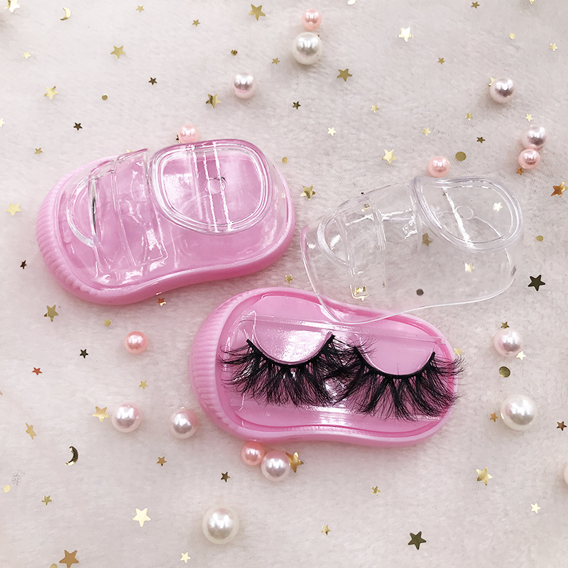 

Mink lashes box cute shoes box new style eyelashes 16PIC/S a LOT natural lashes package