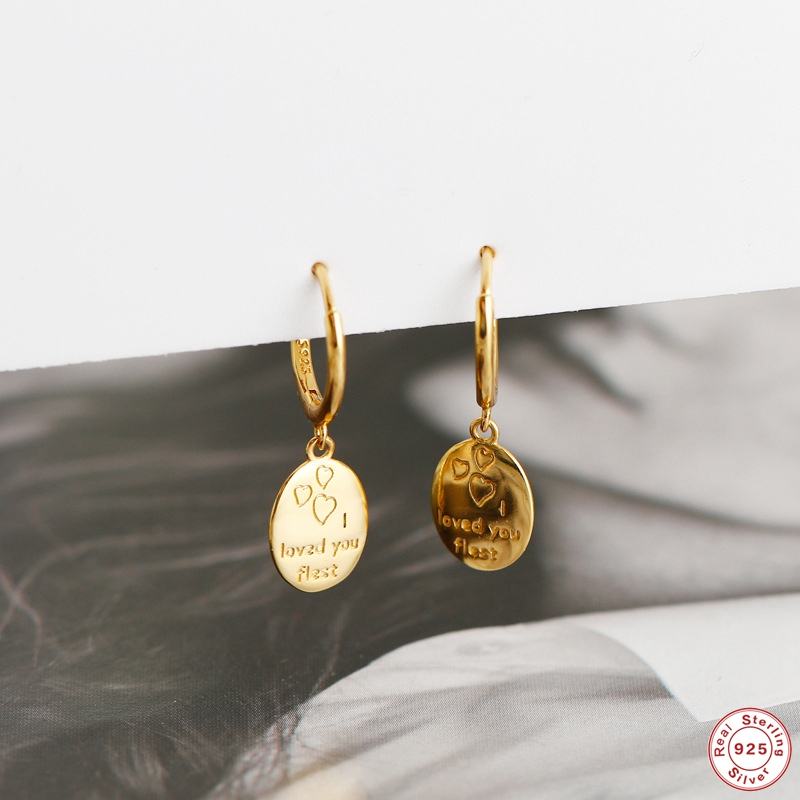 

925 Sterling Silver Hoops Earring Jewelry For lovers' Couples Valentine's Day Birthday Gift Pendientes Fine Earrings