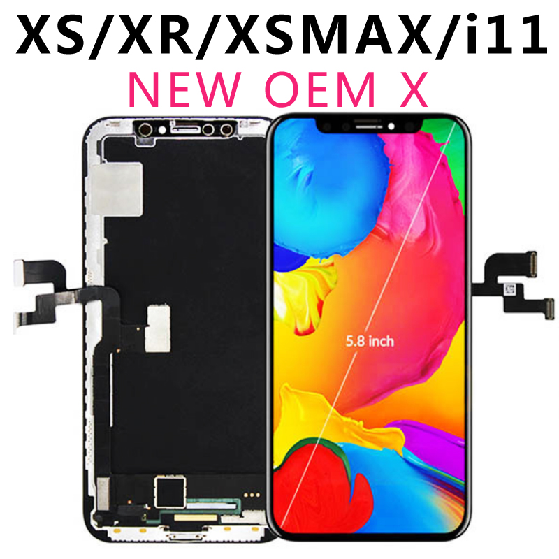 

100% Tested For iphone X OLED XS XR XsMax TFT 11 Original With 3D Touch Digitizer Assembly No Dead Pixel LCD Screen Replacement Display