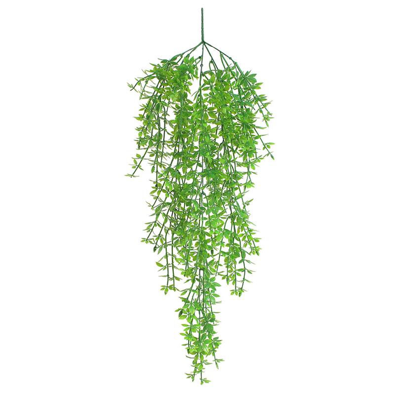 

Artificial Hanging Plants Ivy Vine Fake Leaves Greeny Chain Wall Home Room Garden Wedding Garland Outside Decoration Fake Vine, Green