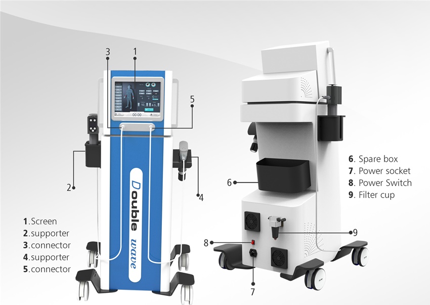 

10.4 Inch Touch Screen ESWT Therapy Machine For Erectile Dysfunction 6 Bar Extracorporeal Shockwave Therapy Machine For ED Treatment