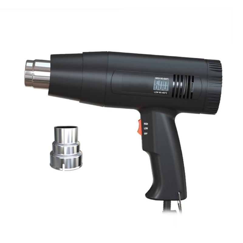 

2000W Digital Hot Air Gun Thermostat with 3 Nozzles Heat Gun Hot Air Blower Shrink Wrapping Thermal power tool Soldering