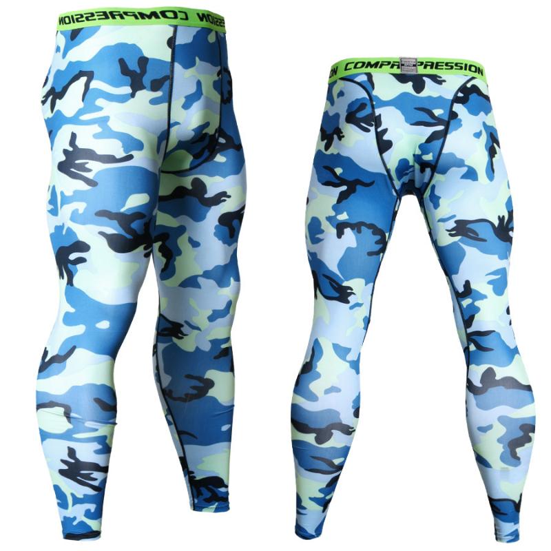 

New Mens Camouflage Sports Compression Training Tights Sport Running Legging