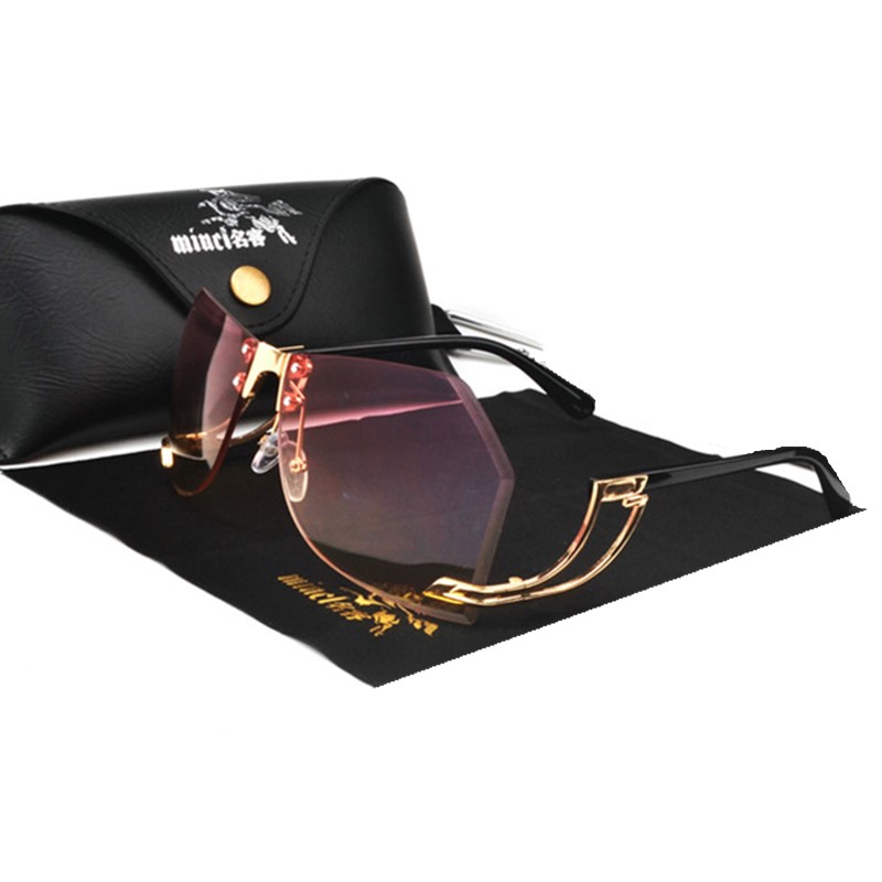 

fashion Round Sunglasses Women Vintage metal frame Transparent female sunglasses Brand Big shades for women Luxury glasses FML