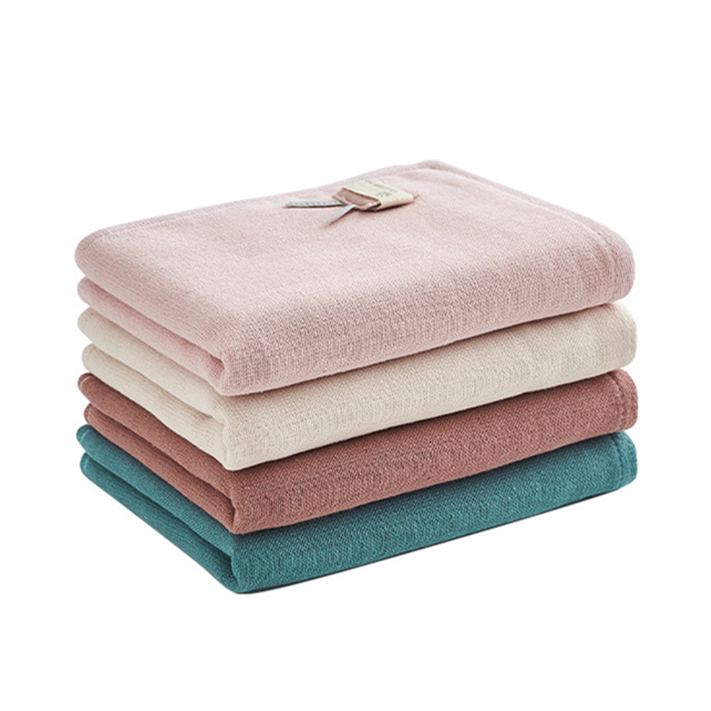 

New Cotton Travel Towel Applique Embroidery Cartoon Animal Children's Baby Kids Home Hand Face Towel, White bear