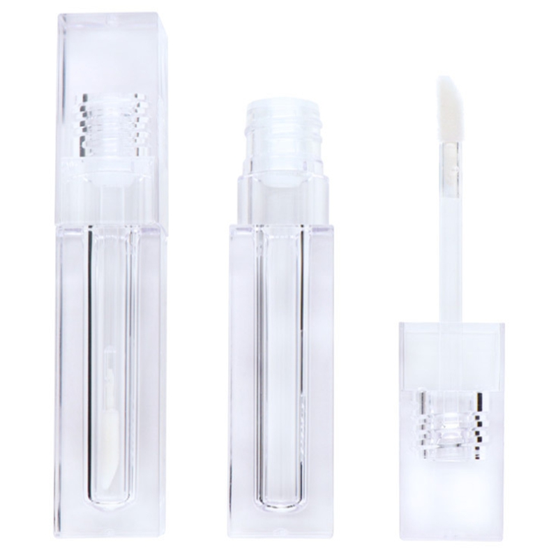 

10pcs/lot Empty 6.9ML Square Lip gloss Tubes Transparent Lip Gloss Tubes Lipstick Clear C120