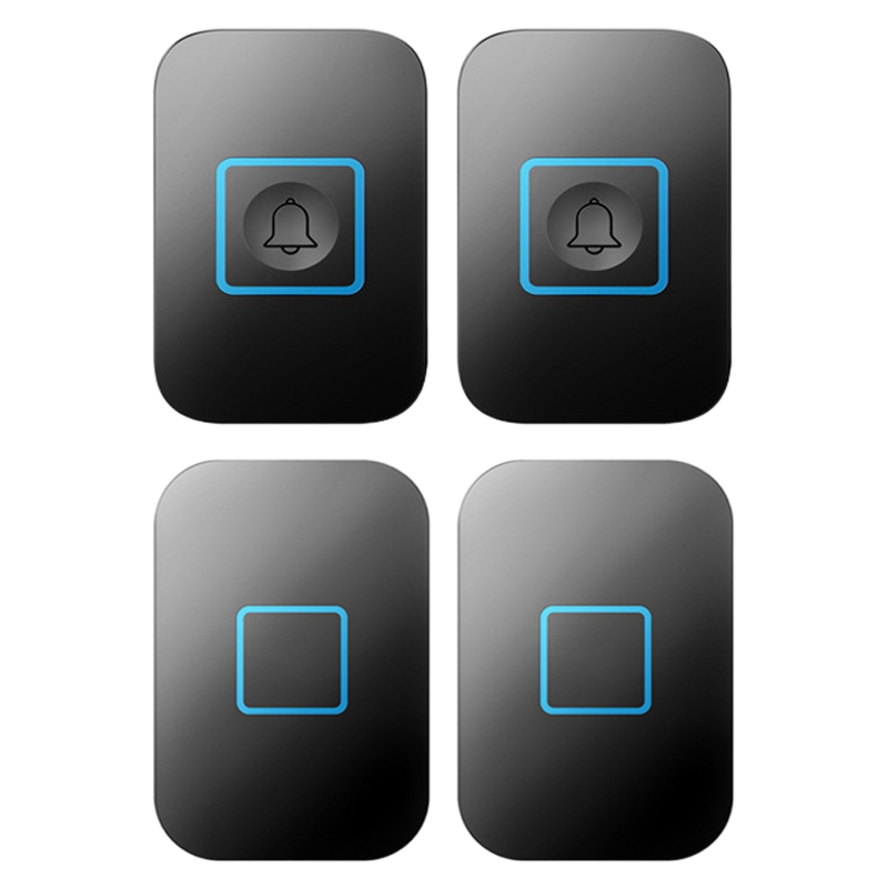 

Wireless Waterproof Doorbell 2 Button 2 Receiver 300M Music Doorbell LED EU Plug