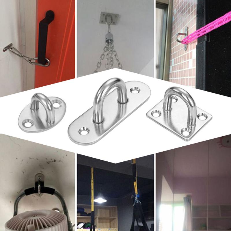 

1Pc Ceiling & Wall Mount Hanging Hardware Hanger Fixed Hooks For Yoga Hammock Swing 304 Stainless Steel Durable