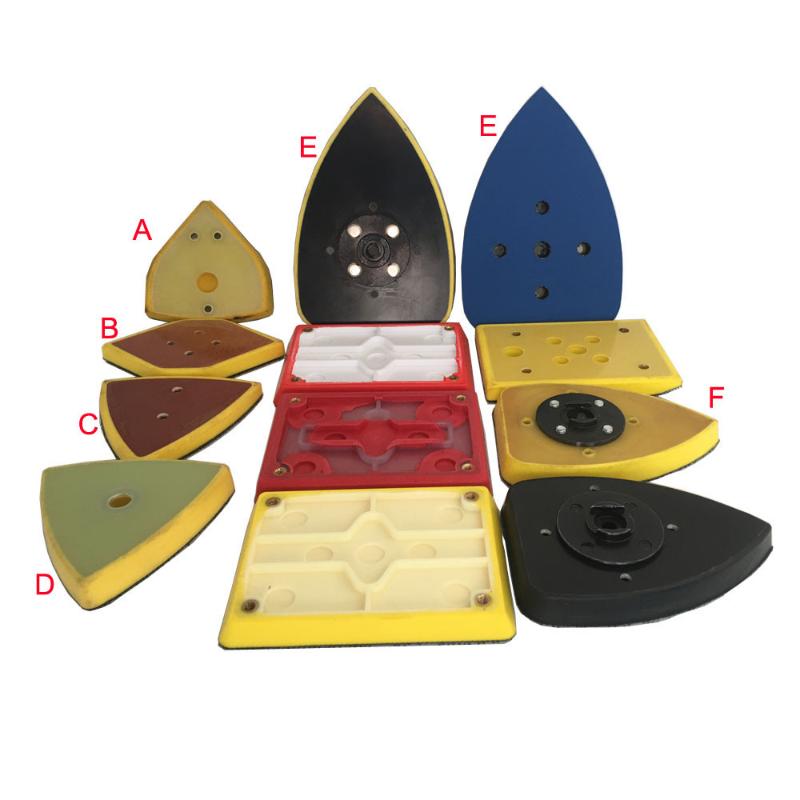 

Triangle Hook Loop Sanding Pad 90X130 70*100mm Mouse Detail Sander Replacement Backup Pads for Tight Spaces Polishing