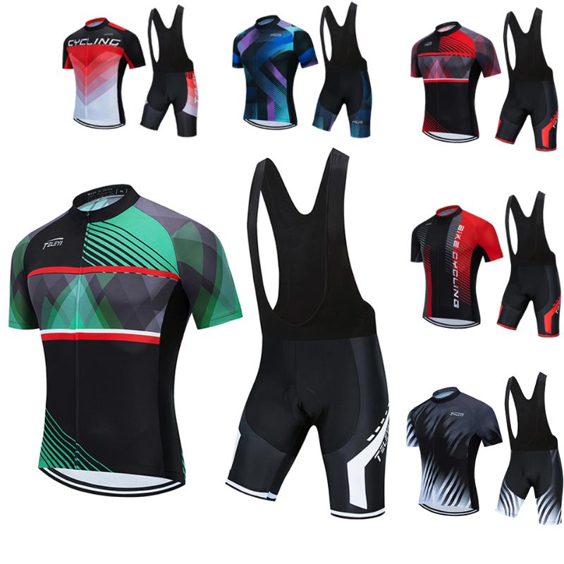 

2020 Summer Quick-dry TELEYI team Cycling Jersey Short Sleeve Set Maillot Ropa Ciclismo Men Bike Clothing MTB, 18