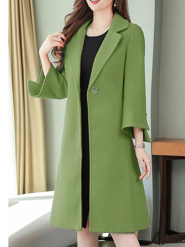 

Womens Winter Lapel Button Long Trench Coat Jacket Ladies Overcoat Outwear Slim female elegant Double Breasted woolen coat, Rd