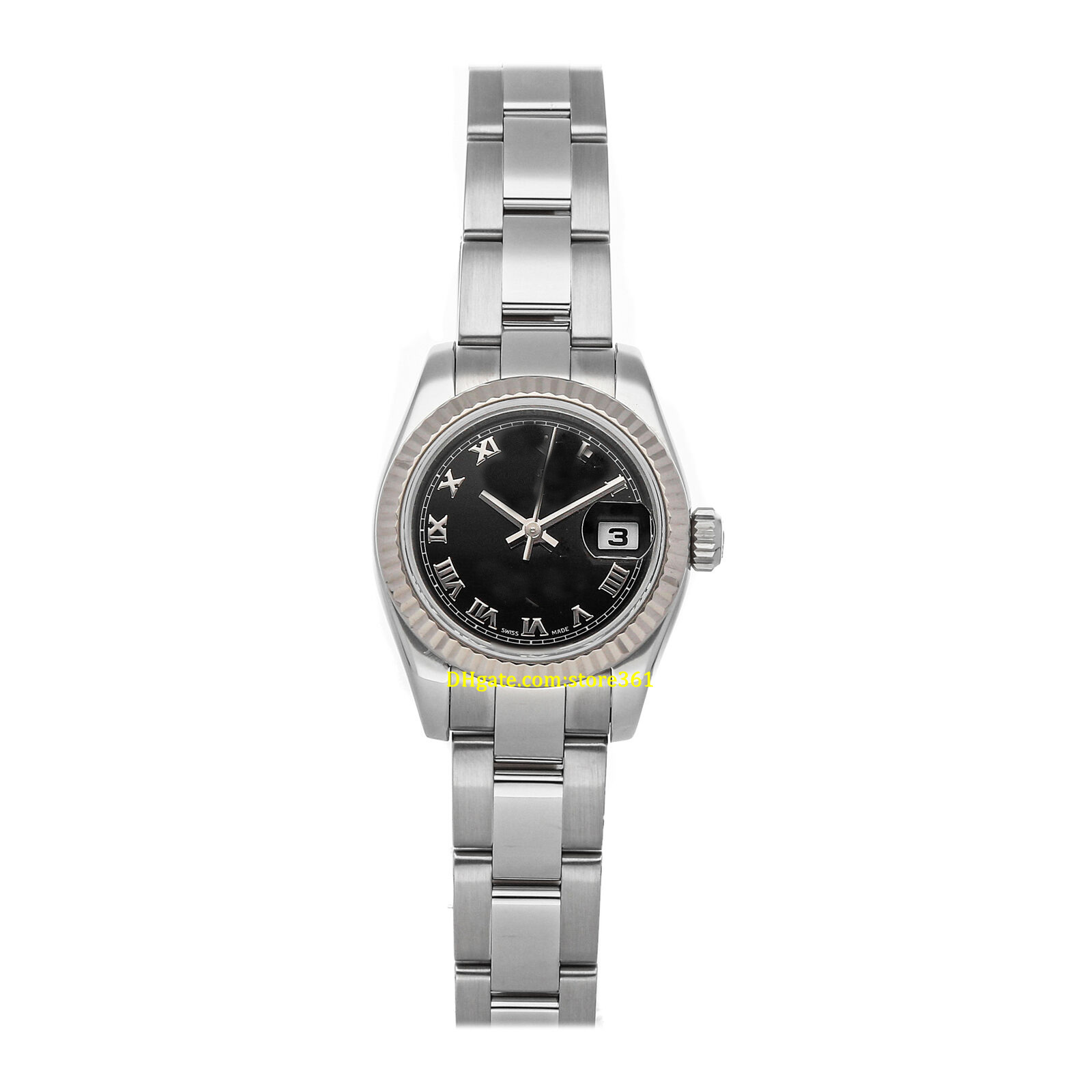 

20 style Casual Dress Mechanical Automatic Wristwatches Black dial 26mm Steel Gold Ladies Bracelet Watch 179174