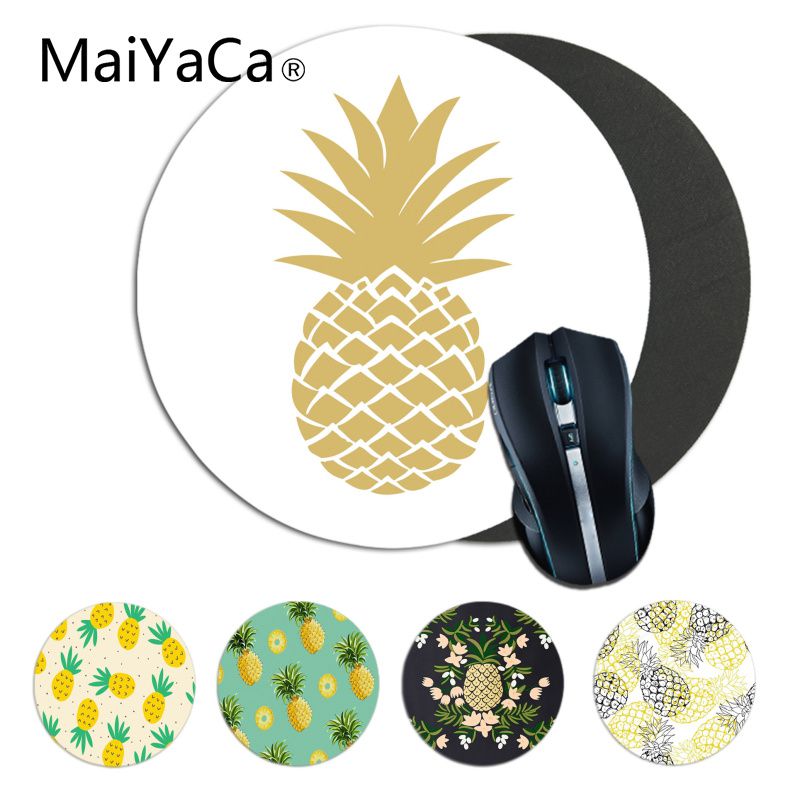 

Maiyaca Top Quality Cartoon Pineapple Computer Gaming round Mousemats gaming Mousepad Rug For Laptop Notebook Mouse Pad