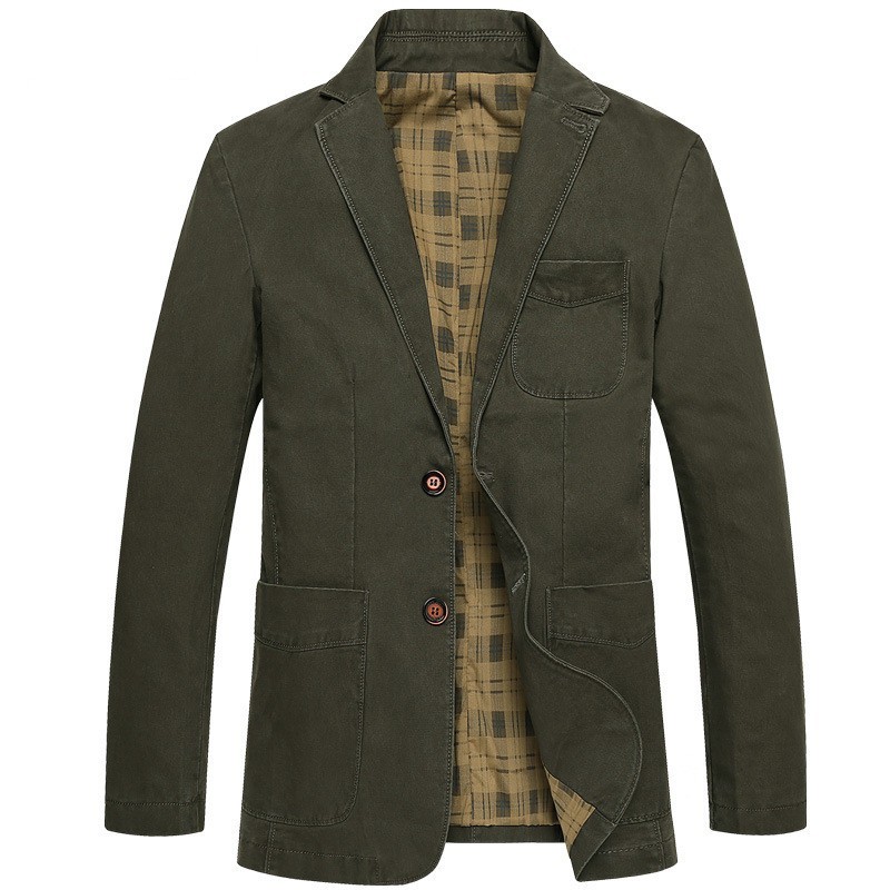 

2020 New Autumn Mens Blazer Fashion Korean Slim Fit Suit Jacket Male Casual Single Breasted Pocket Blazer Plus Size -4XL