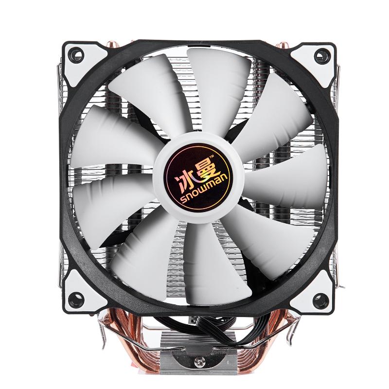 

SNOWMAN 4 PIN CPU cooler 6 heatpipe Single/Double fan cooling 12 cm fan LGA775 1151 115x 1366 support Intel AMD