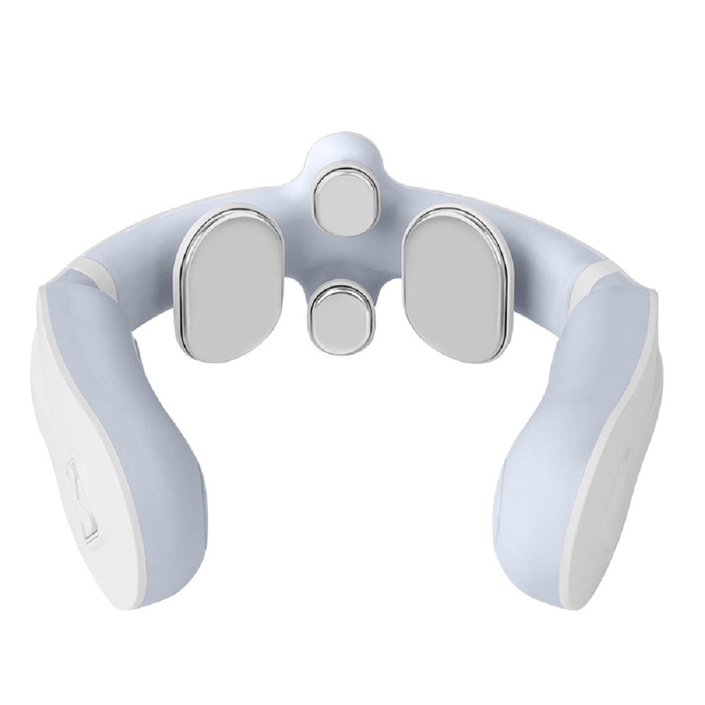 

Smart Neck Massager with Heat, Portable 4D Neck Massager Equipment with 4 Pulse Points Remote Control 3 Modes 15 Speeds for Pain Relief USB