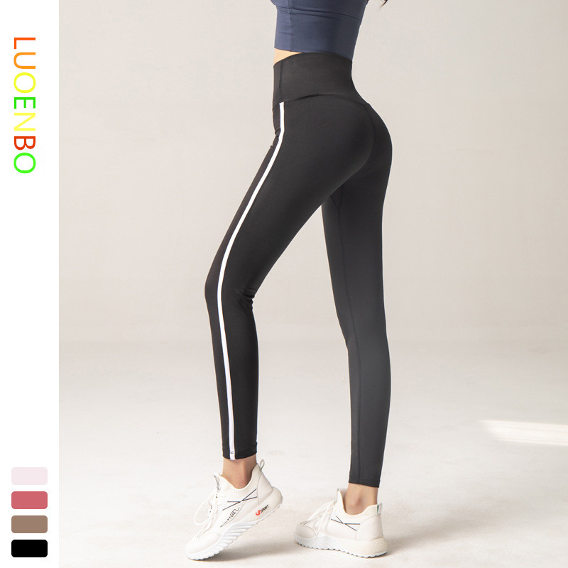 

Women Yoga Leggings Gym Running Trousers Women Leggings Sport Fitness Woman Workout Leggins Ladies Pure color, Pink