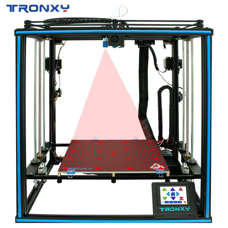 

Tronxy X5SA-2E 3D Printer Dual Extruder 2 in 1 out Two Colors Head DIY Kits 330*330mm Auto level Printing Machine impresora 3d