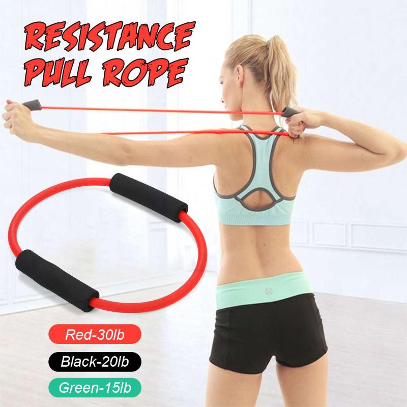 

Fitness Resistance Bands Elastic Pull Rope O-ring Home Gym Equipment Stretch Training Arms Shoulders Chest Back Legs Exercise