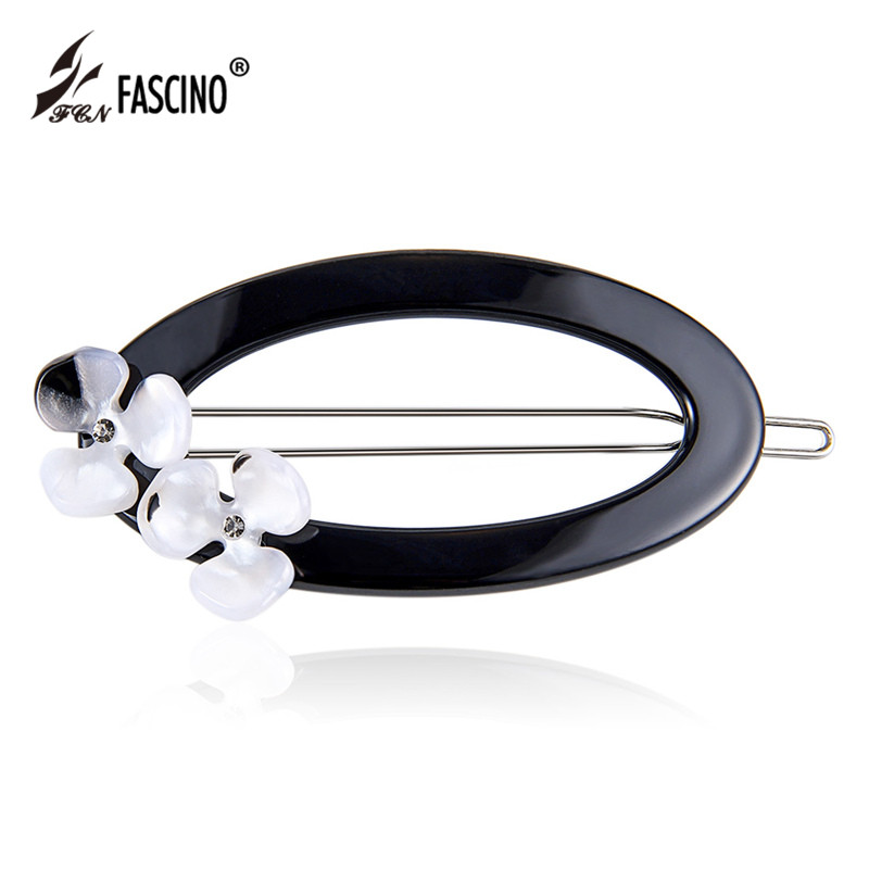 

2020 New Fashion Handmade Flower Hair Clips Crystal Rhinestone Barrettes Sweet Grand Oval Barrette Hair Clip For Women AG850044