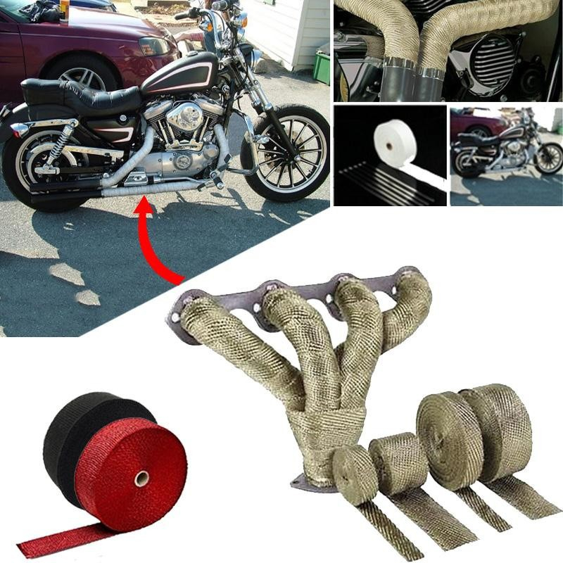 

5/ 10m automobile thermal protection package turbo hot exhaust coil tube commutator head insulation cloth roll