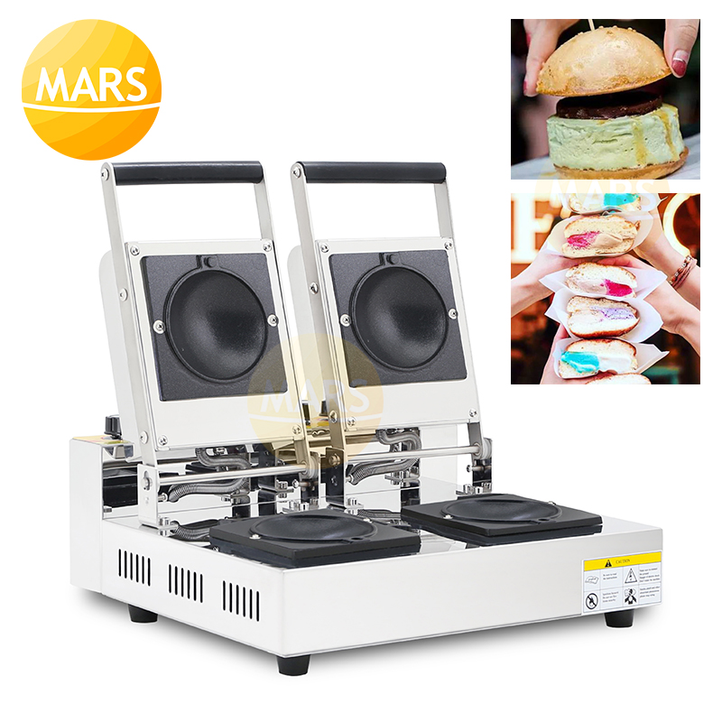 

Commercial Donut Ice Cream Krapfen Warmer Burger Machine Italy Gelato Panini Press Sandwich Maker Electric Gelato Doughnut Pan
