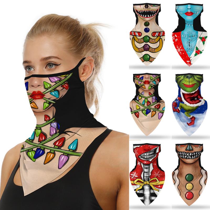

Cycling Caps & Masks 1PC Christmas Print Seamless Ear Mask Sports Scarf Neck Tube Face Riding Hiking Bandana Aug 27th