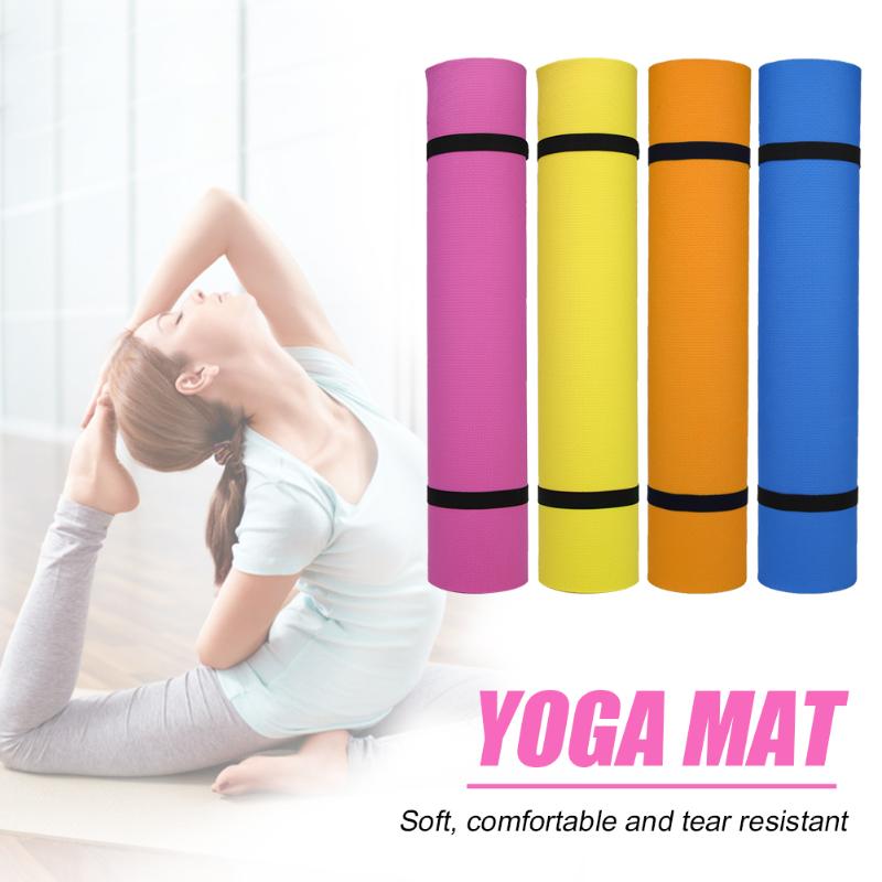 

All Purpose Non-Slip Gymnastic Pilates Exercise Mat 4/6mm Thickness EVA Yoga Mat Exerciser Equipments Gym Training, Red