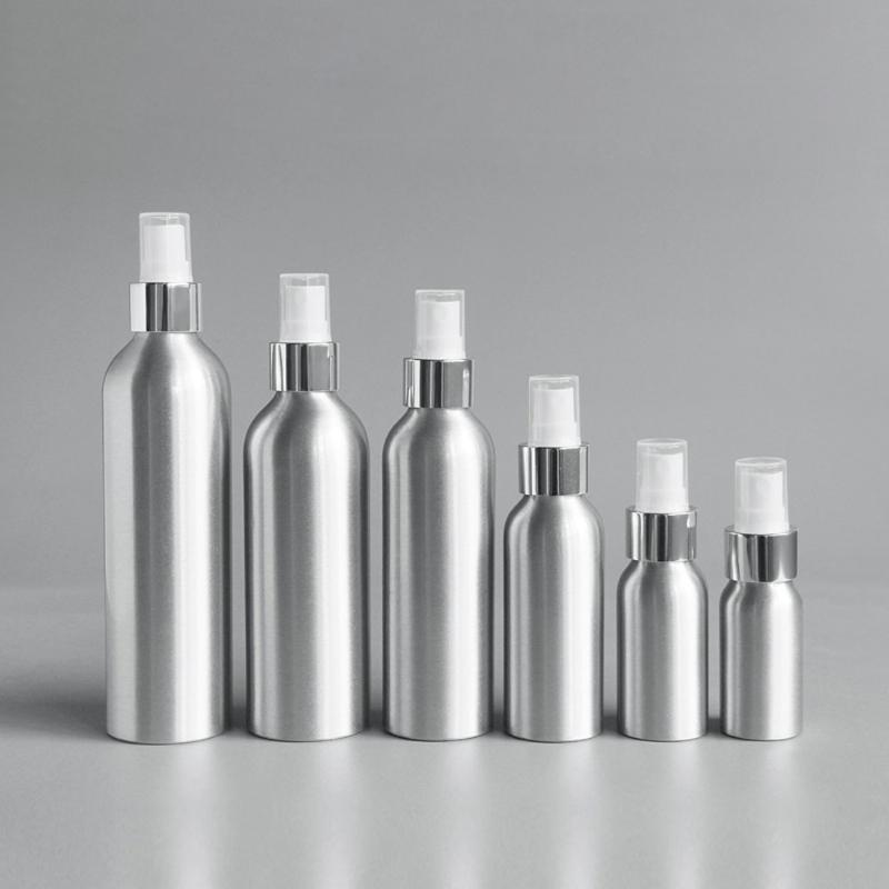 

30/50ml Empty Metal Aluminum Spray Bottles Containers Perfume Metal Container Perfumes Bottle With Aluminum Mist Sprayer Pump