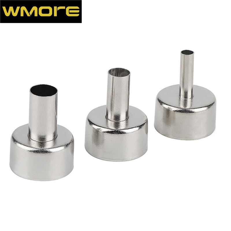 

WMORE Hot air gun Nozzles 3pcs/set 5mm 8mm 10mm Nozzle heat gun Handle Bracket for 8858 858D 8586 soldering station welding tool