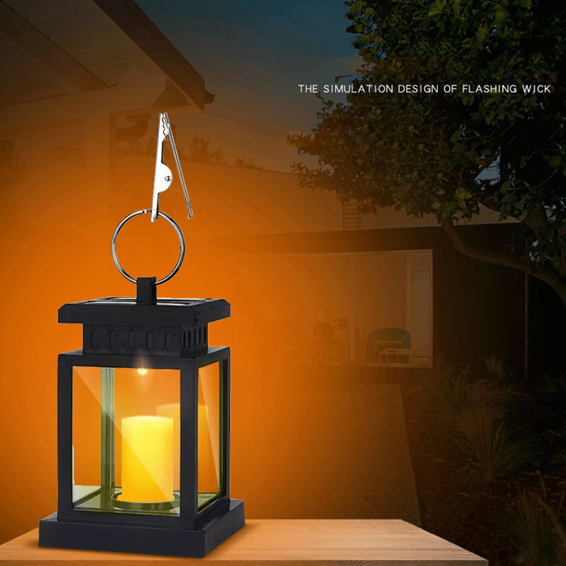 

Garden Solar Powered LED Candle Lantern Hanging Table Light Outdoor Decor Lamp DAG-ship