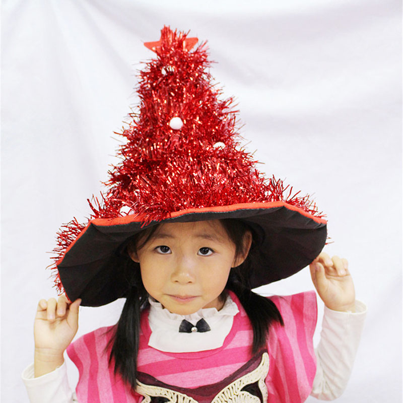 

Smiry 1pc Children's Christmas Cap Props Cap Exaggerated Conical Caps Festival Charms Christmas Gifts Party Supplies Crafts