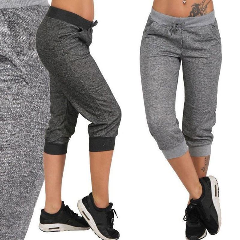 

Women' shorts High Waist Shorts Women Fashion Push Up Workout Short Solid Color Skinny Women Plus Size Vetement, Gy