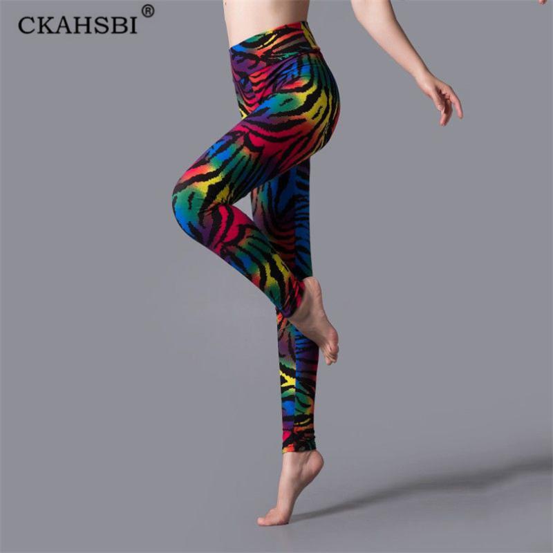 

CKAHSBI Push Up Leggings For Women High Waist Fitness Leggings Mujer Leopard Print Breathable Sportswear Ladies Polyester Skinny, K360 small leopard