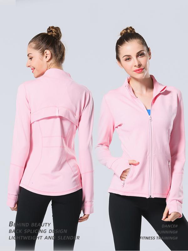

2020 Women Hooded running jacket Long Sleeve Sweatshirt Ladies Yoga Sports Zipper Jacket Fitness Gym Shirts Women' Dropship, Grey