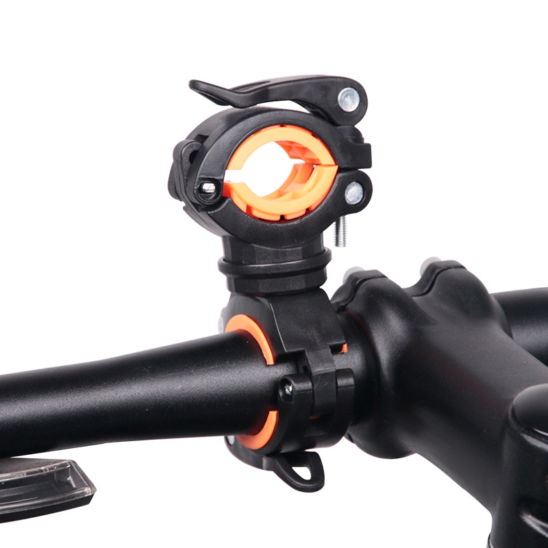 

Bike Lights Bicycle Light Bracket Lamp Holder LED Torch Headlight Pump Stand Quick Release Mount 360 Degree Rotatable