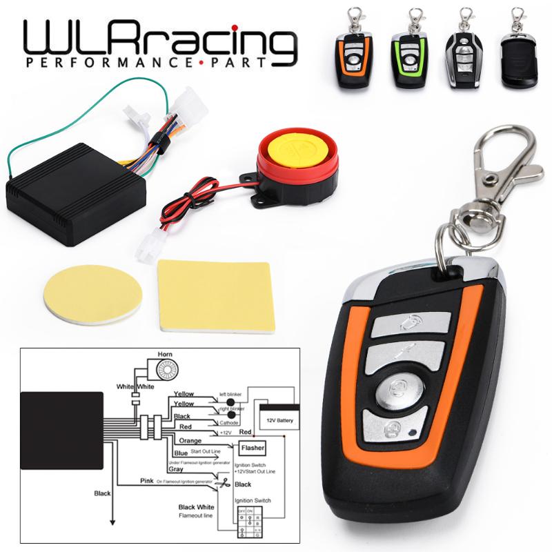 

Universal Two-way Scooter Motorcycle Anti-theft Security Alarm System Engine Start Remote Control Key WLR-BQJ01/02