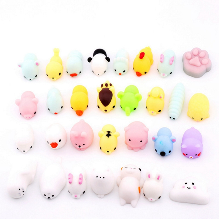 Mini Animal Squishies cat Toy Relieve Stress Funny Gift Cute Cartoon Hand Squeeze Pinch Soft Pet Toy-image-572875501
