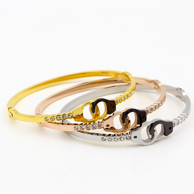 

Fashion Designer hollow out Jewelry Elegent stainless steel Bangles Statement Jewelry Fashion Bangle For Women