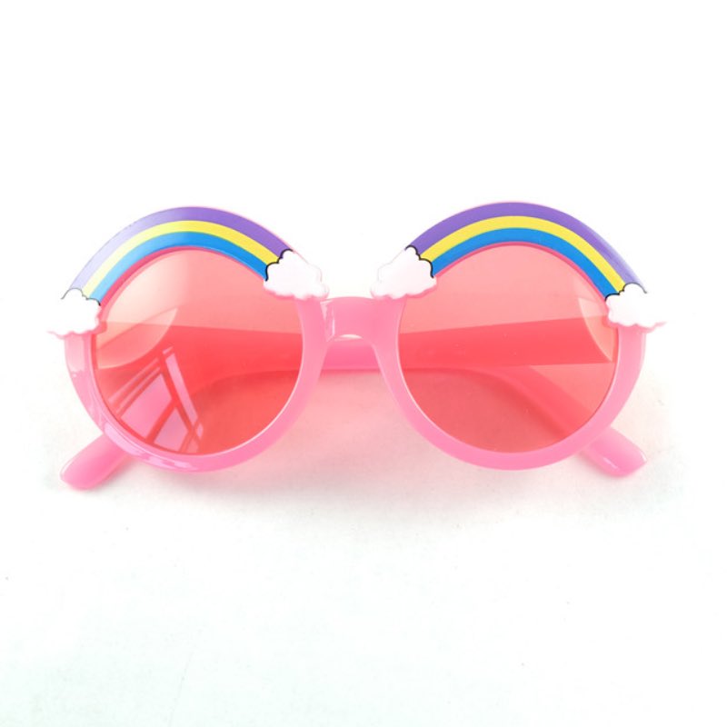 

Fashion Cartoon Rainbow Boys girls Children Protect Sunglasses New Kids Star Eyewear Spectacles Free shipping ESYC3155