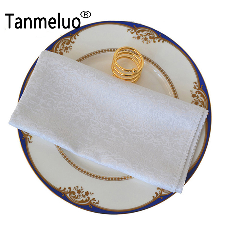 

Table Napkin 10PCS Western Dinner Serviette Cotton El Folding Home Cloth Wedding Coffee Towel Decoration