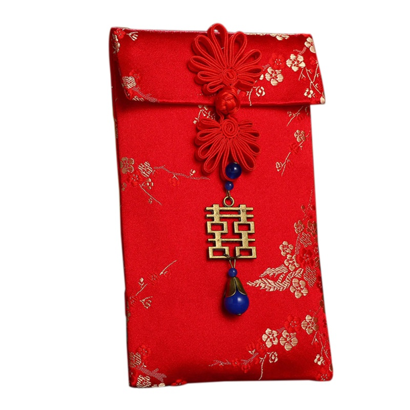 

Wedding Chinese New Year Red Envelopes Birthday Brocade Thickened Money Pocket Lucky Hong Bao Spring Festival Gift Bag e