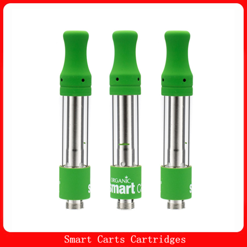 

Smart Cart Empty Vape Cartridges Atomizer V10 Ceramic Coil Rubber Top 1.0ml Vapes Carts SmartCart 510 Thread Thick Oil Vapor Tank