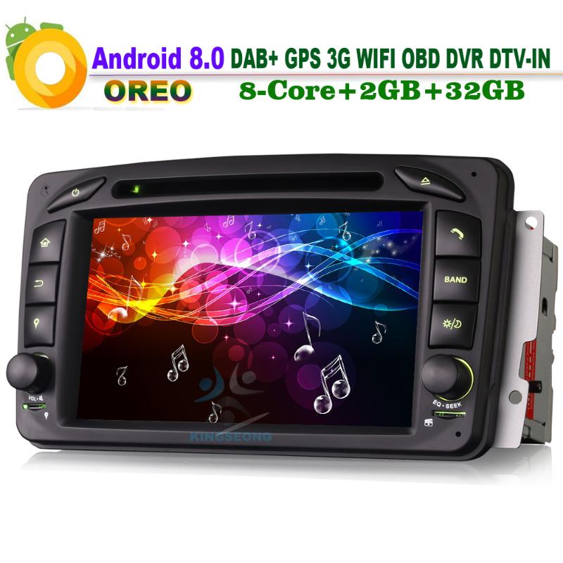

Android 8.0 DAB+ BT OBD DVR Car Stereo Bluetooth WiFi 3G GPS DTV-IN Sat Navi Car Radio Player FOR Viano Vito W639