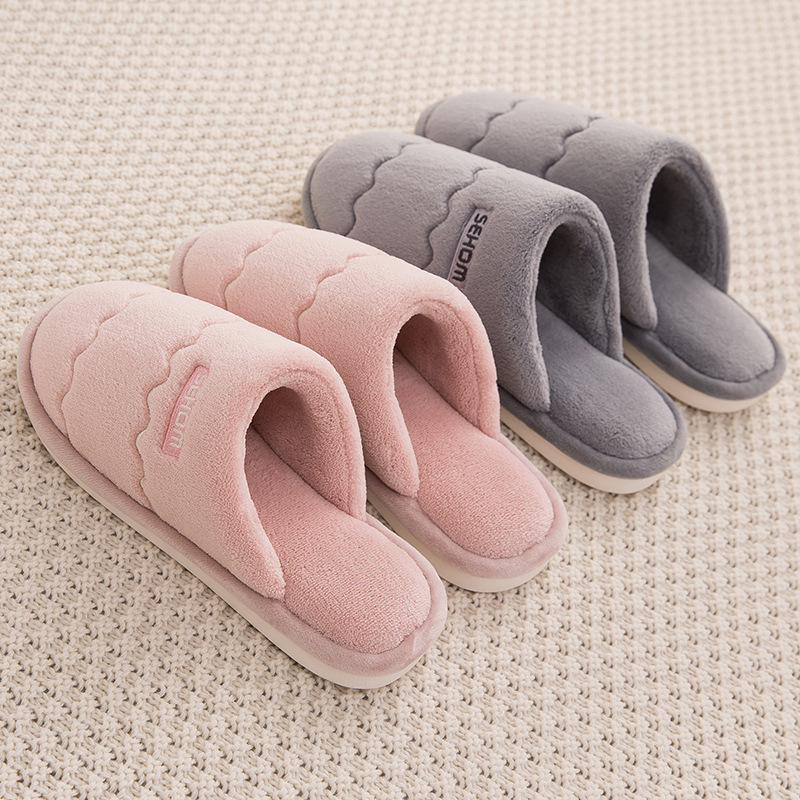 

Cotton Slippers Women's Winter Home Plush Slippers Household Plush Warm Winter Womens Indoor House Shoes Women's Shoes, Dark brown